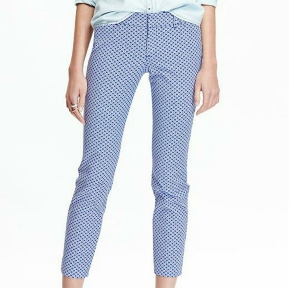 Floral Blue & White Pixie Pants